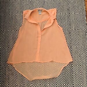 Myth NYC sheer peach tank top